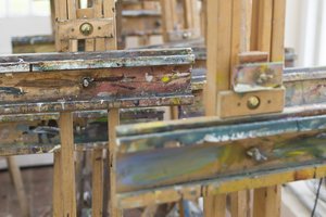 Easels at West Dean College
