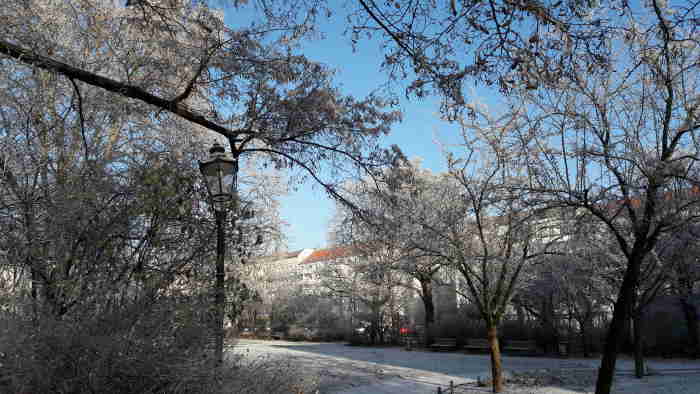 Erster Schnee in Berlin