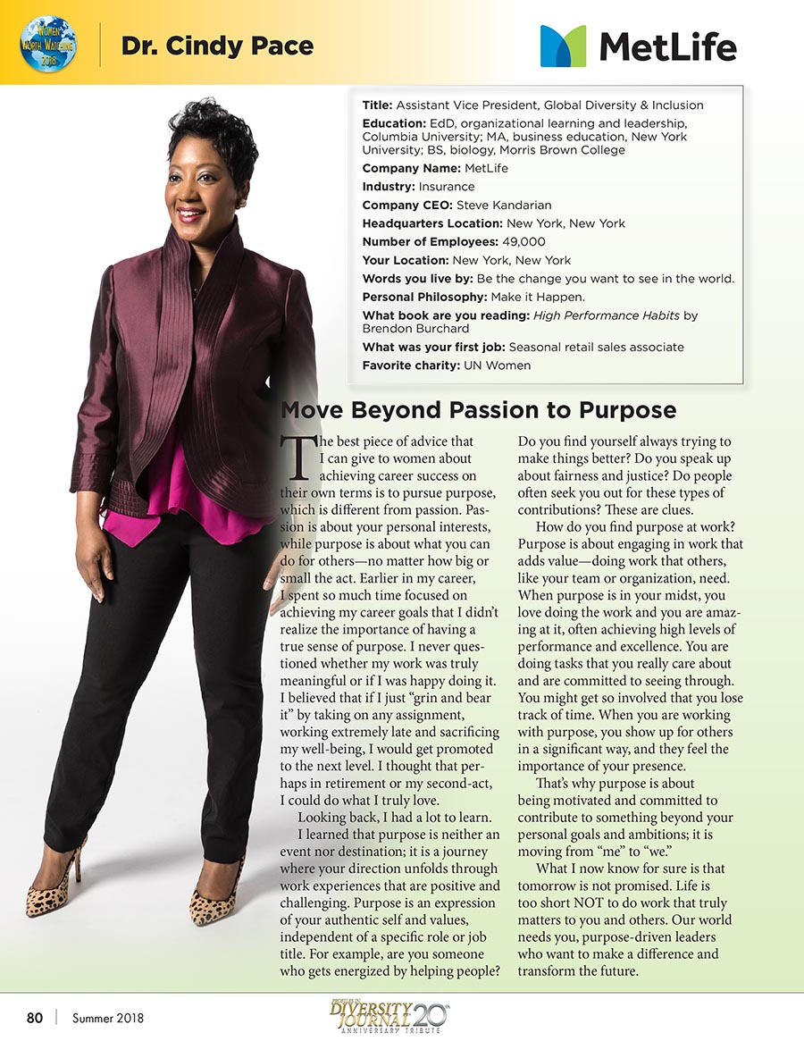 MetLife - Cindy Pace- Diversity
