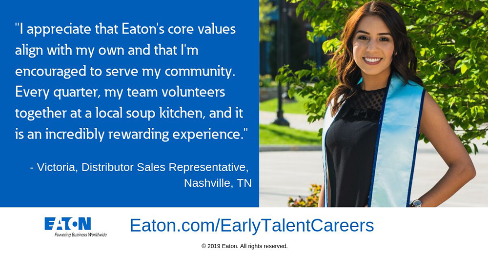 Eaton intern Victoria