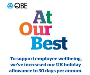 QBE extends annual UK leave entitlement to 30 days per annum