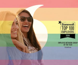 Vodafone Stonewall Top 100 employer