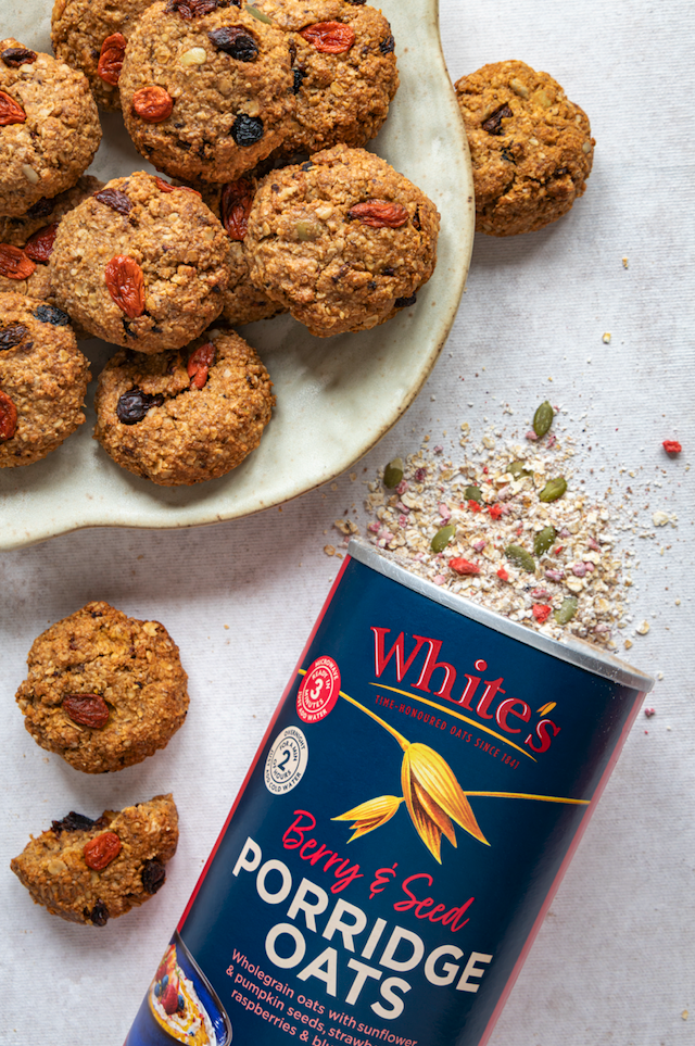 Healthier Berry & Seed Cookies