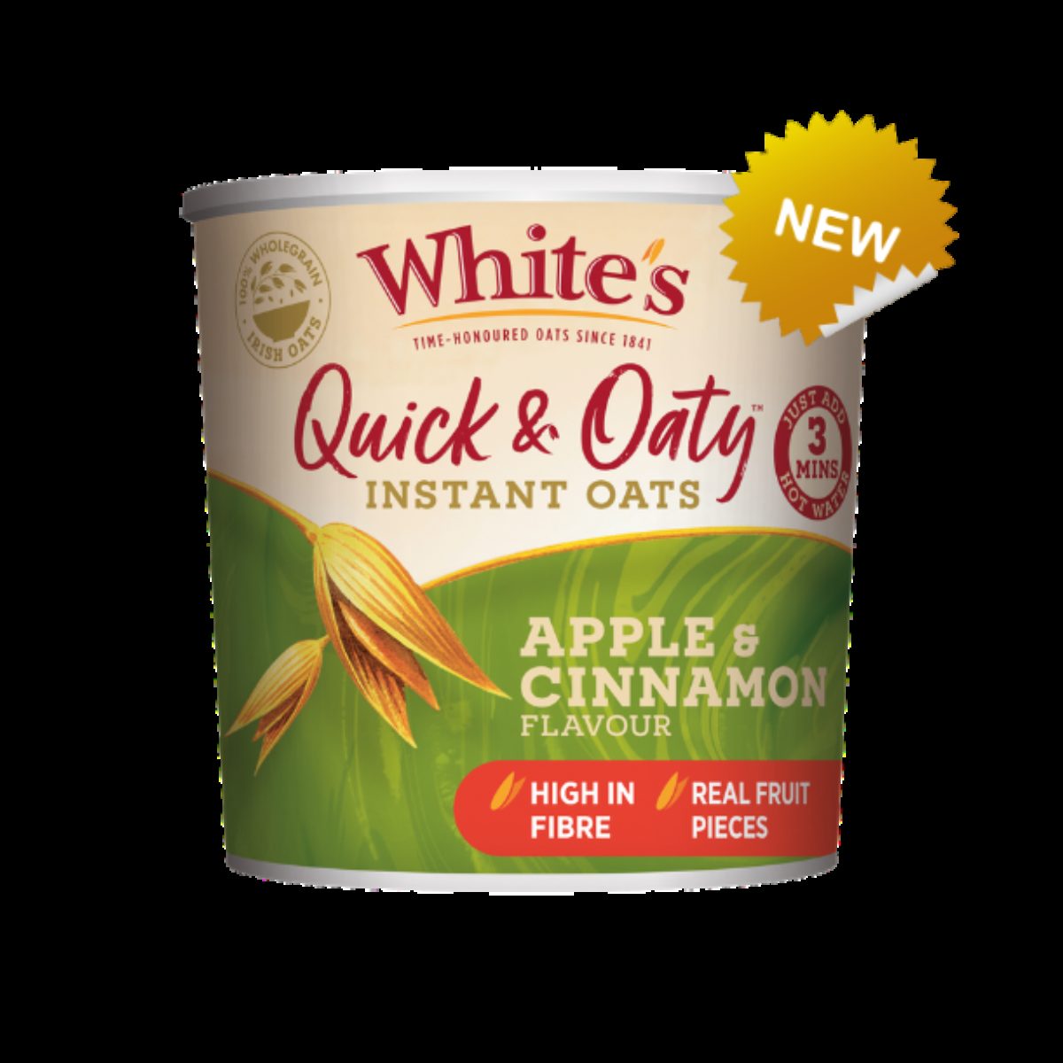 Quick & Oaty Instant Pots Oats Apple & Cinnamon White's Oats
