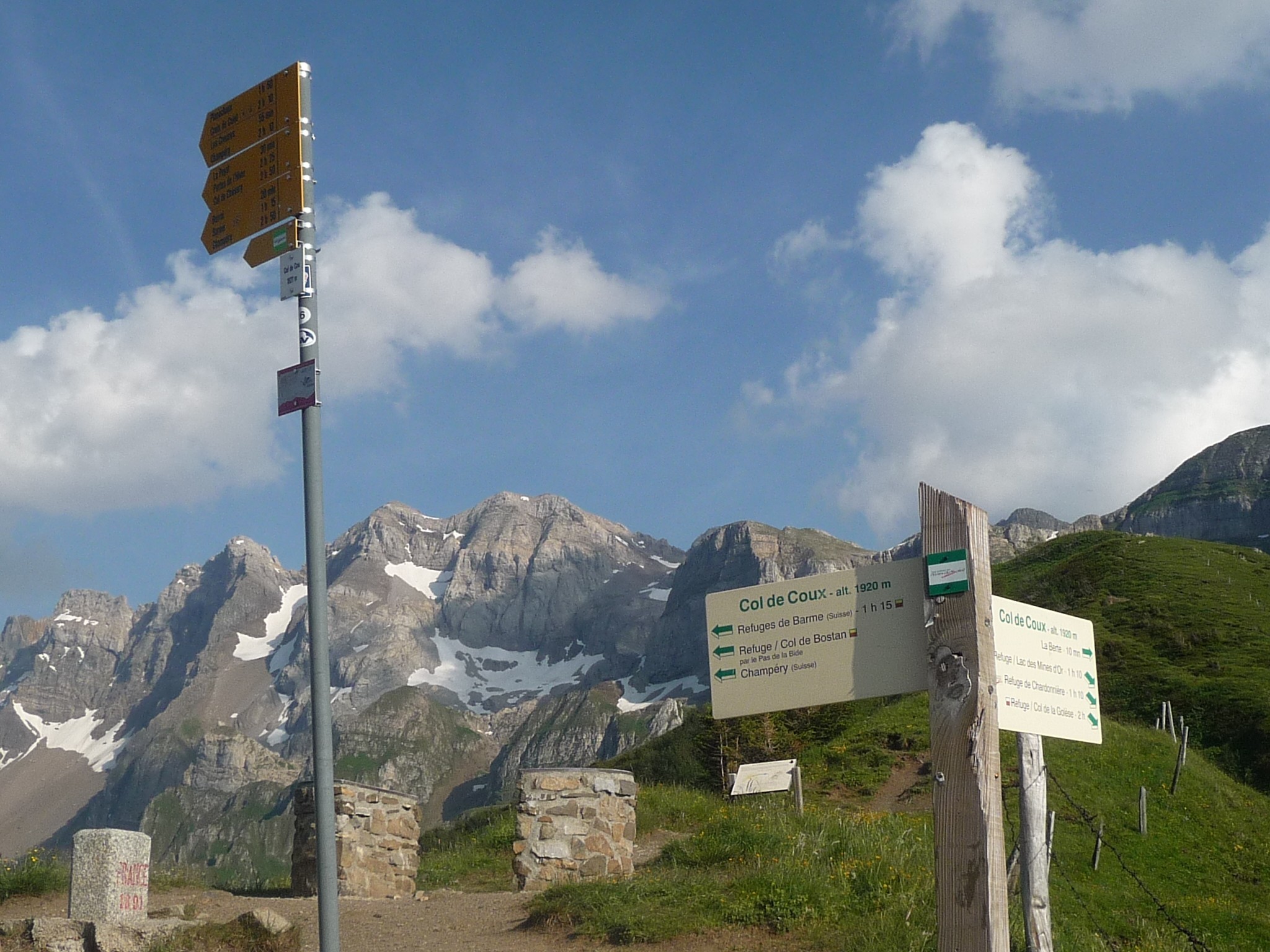 Col De Coux Depuis Lac Des Mines D or Col de Coux - 1921, col - Chablais - Suisse
