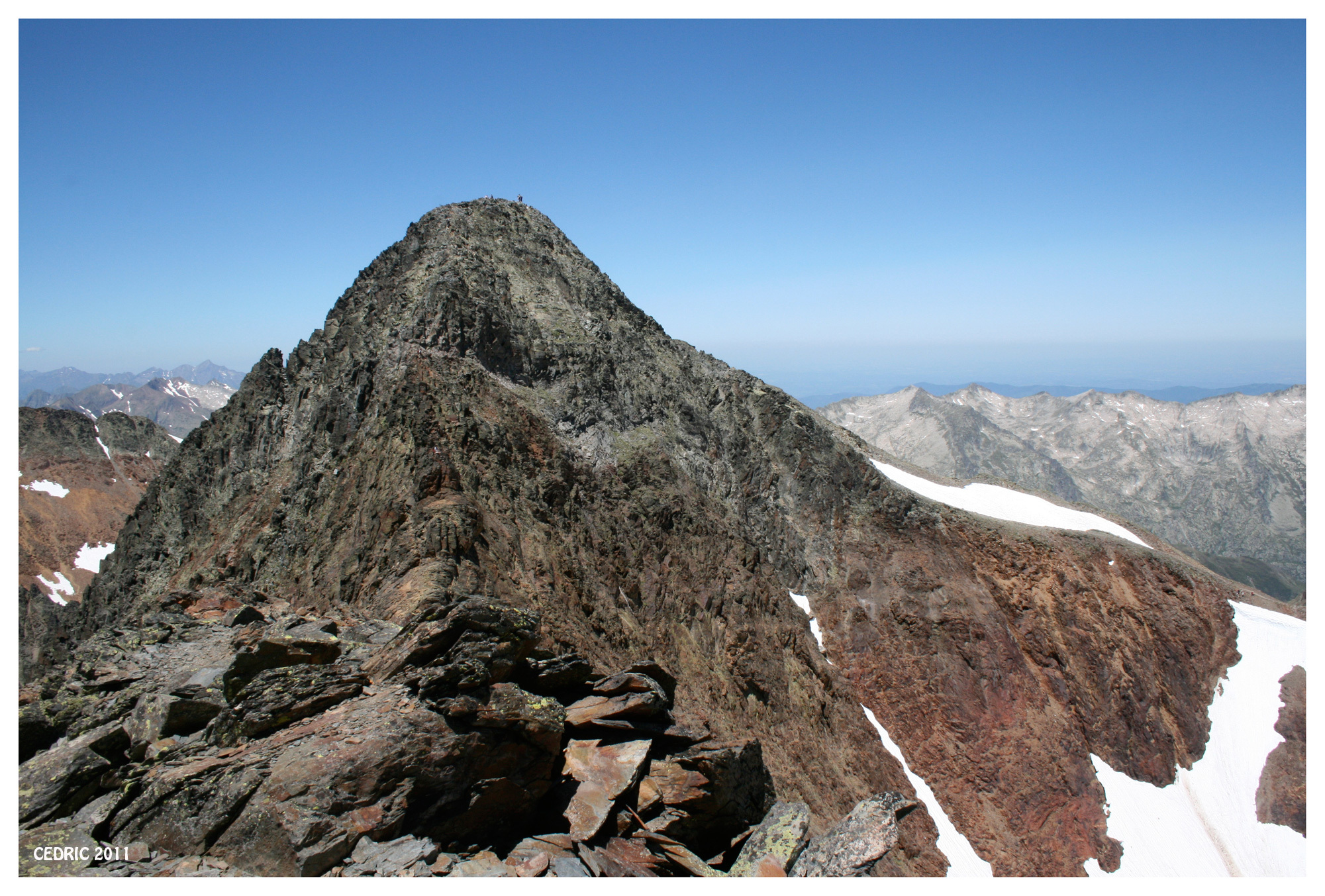 Pica d'Estats - cresta SE (punta gabarro) - Punta Gabarró - Upper Ariège -  Andorra - France