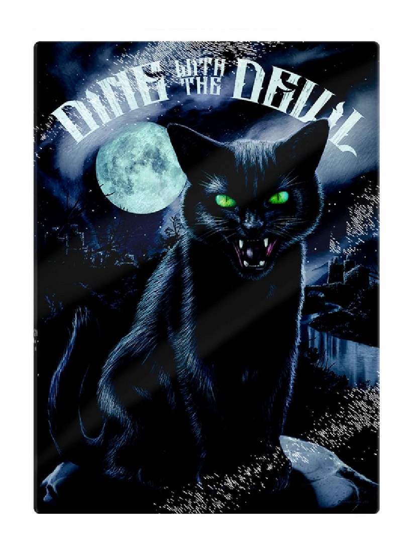 Gotico Design Vetro Tagliere Piano di Lavoro Saver Ouija Pentagramma Gatto