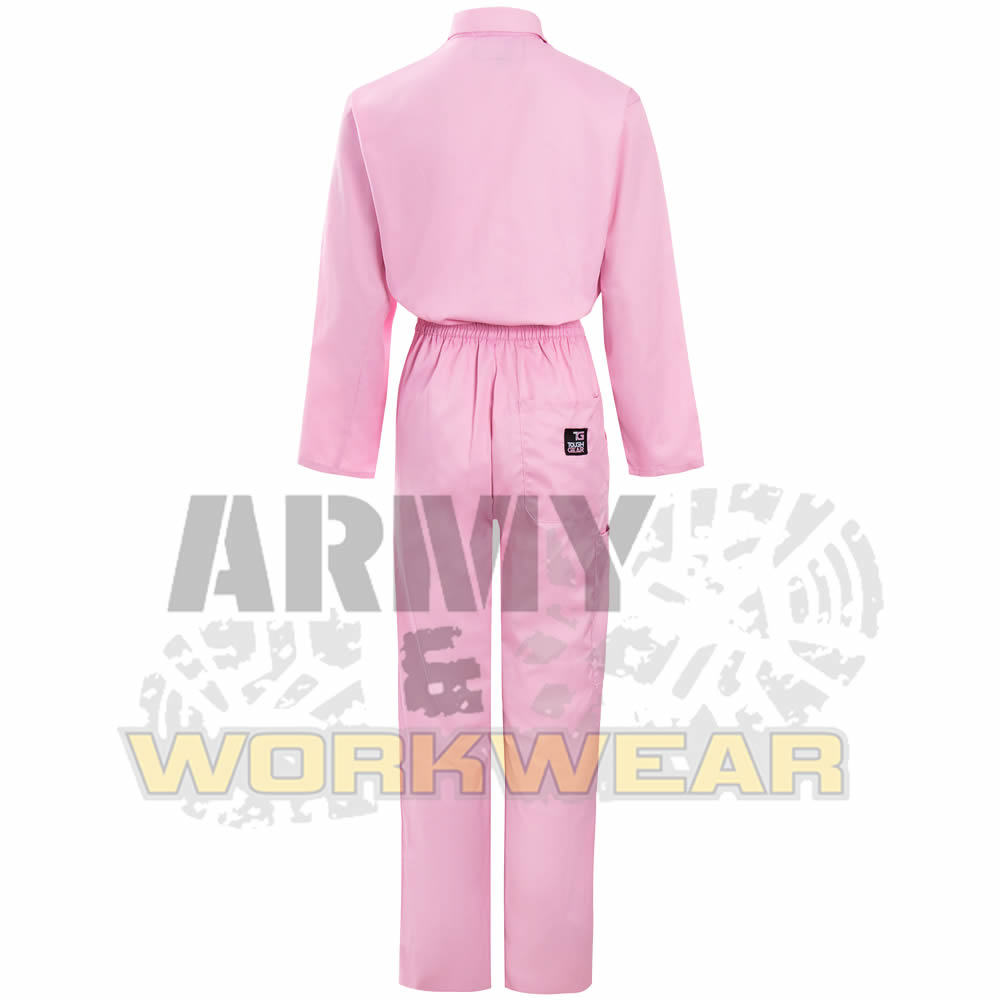 pink work jumpsuit