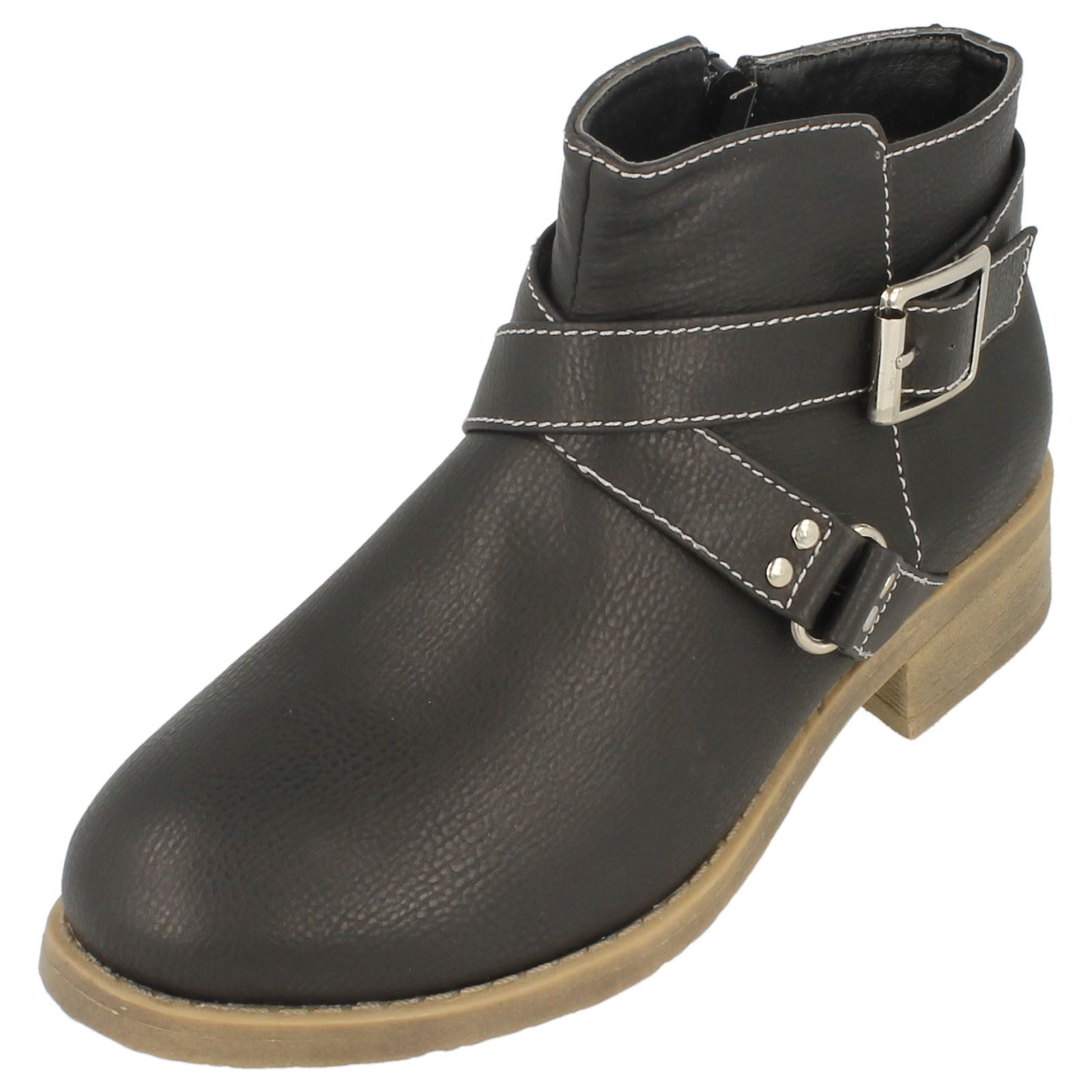 Ragazze Fibbia Cinturino Stivali Caviglia