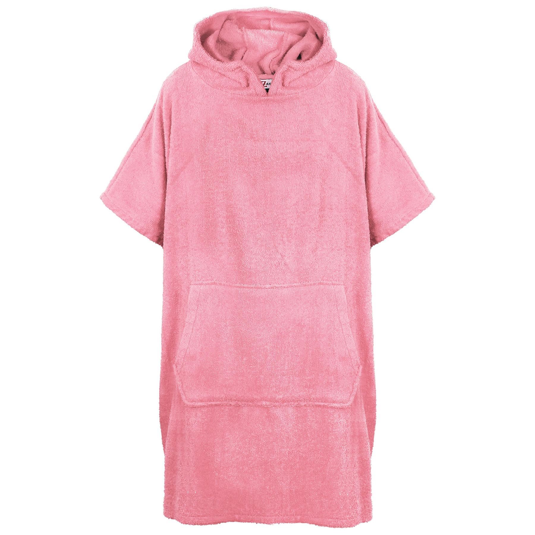 Bambini Asciugamano Poncho Accappatoio Morbido Spiaggia Nuoto Regalo rosa