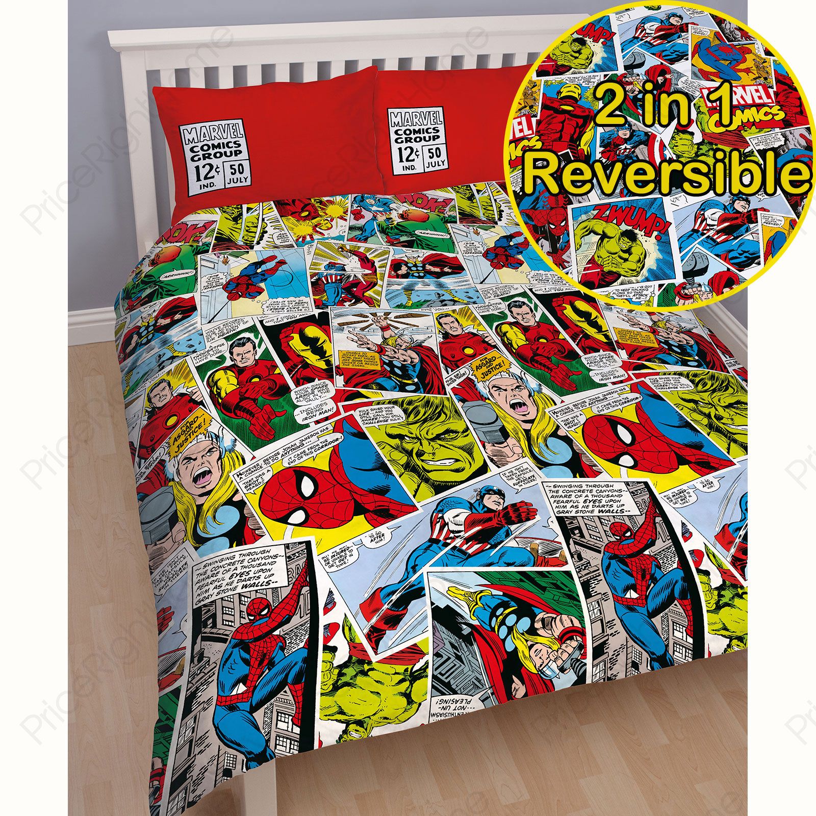 superhero bedding single