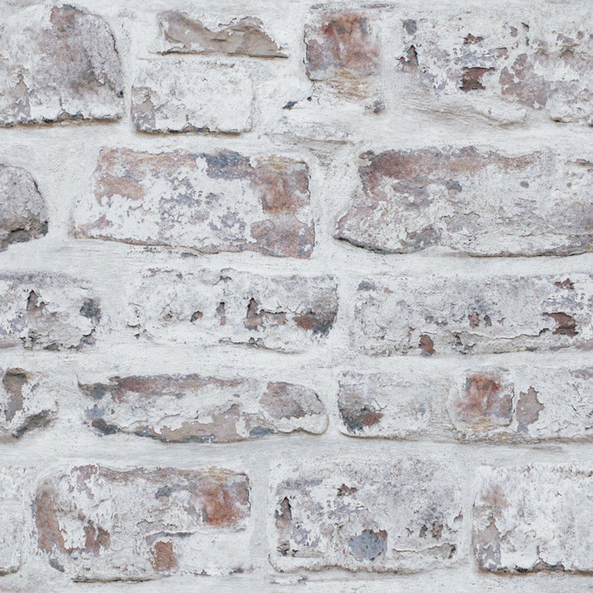 WHITE BRIcK EFFEcT WALLPAPER - 5 STYLES - FEATURE WALL - NEW eBay