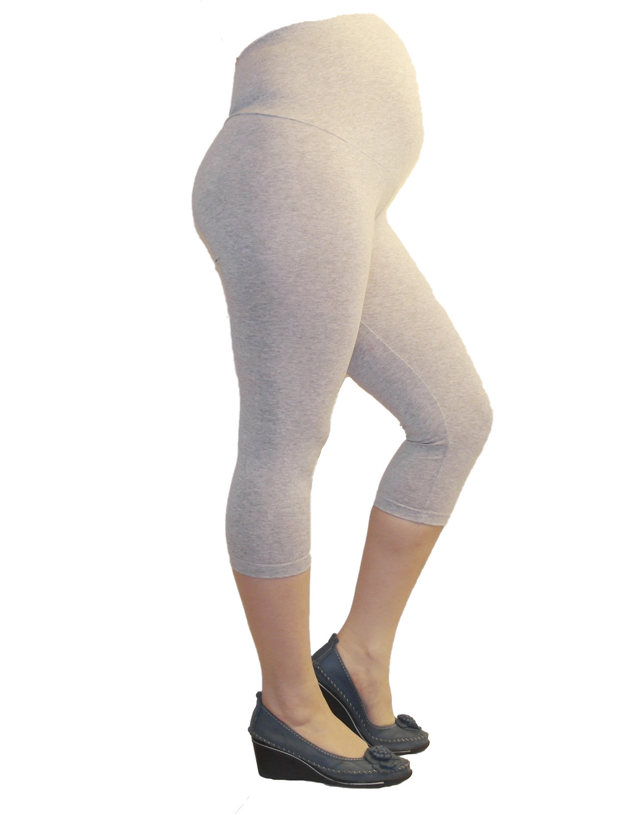 CONTENITIVO PANTALONI CAPRI 3/4 Leggins Leggings Maternità Opaco Cotone EUR  7,88 - PicClick IT