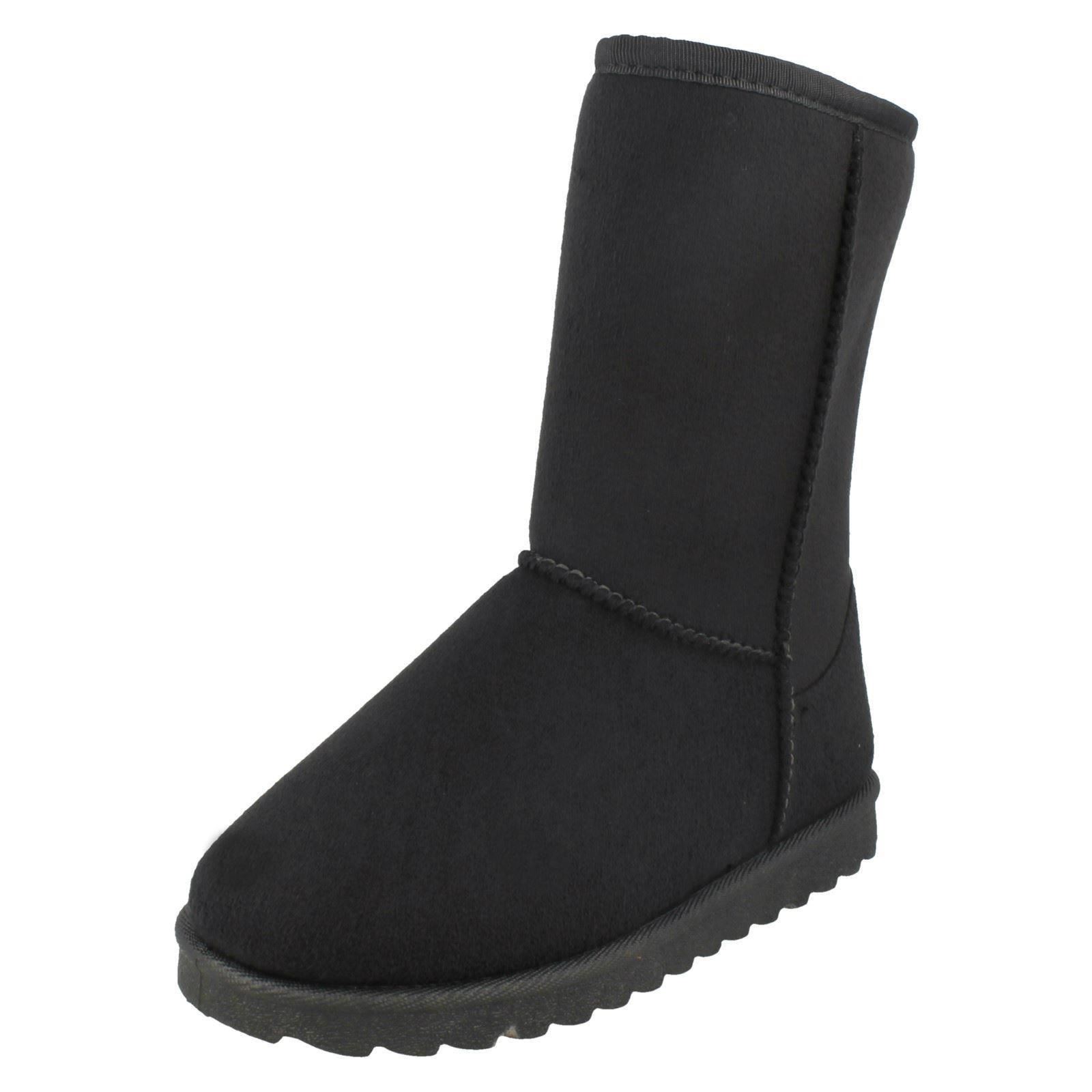 Ragazze Medio Gamba Tosati Stivali Foderati