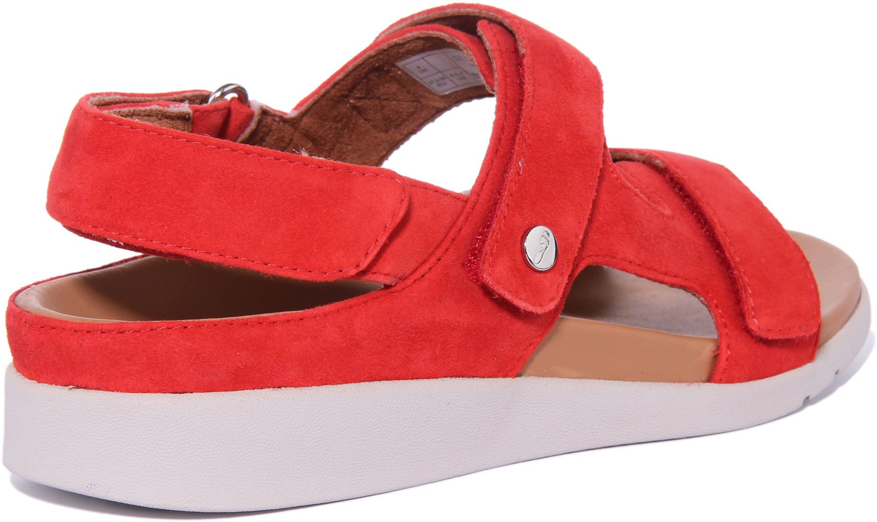 STRIVE Modelo Aruba Mujer Cuña Sandalias Tiras Cuero en Rojo Talla UK 3-8 |  eBay