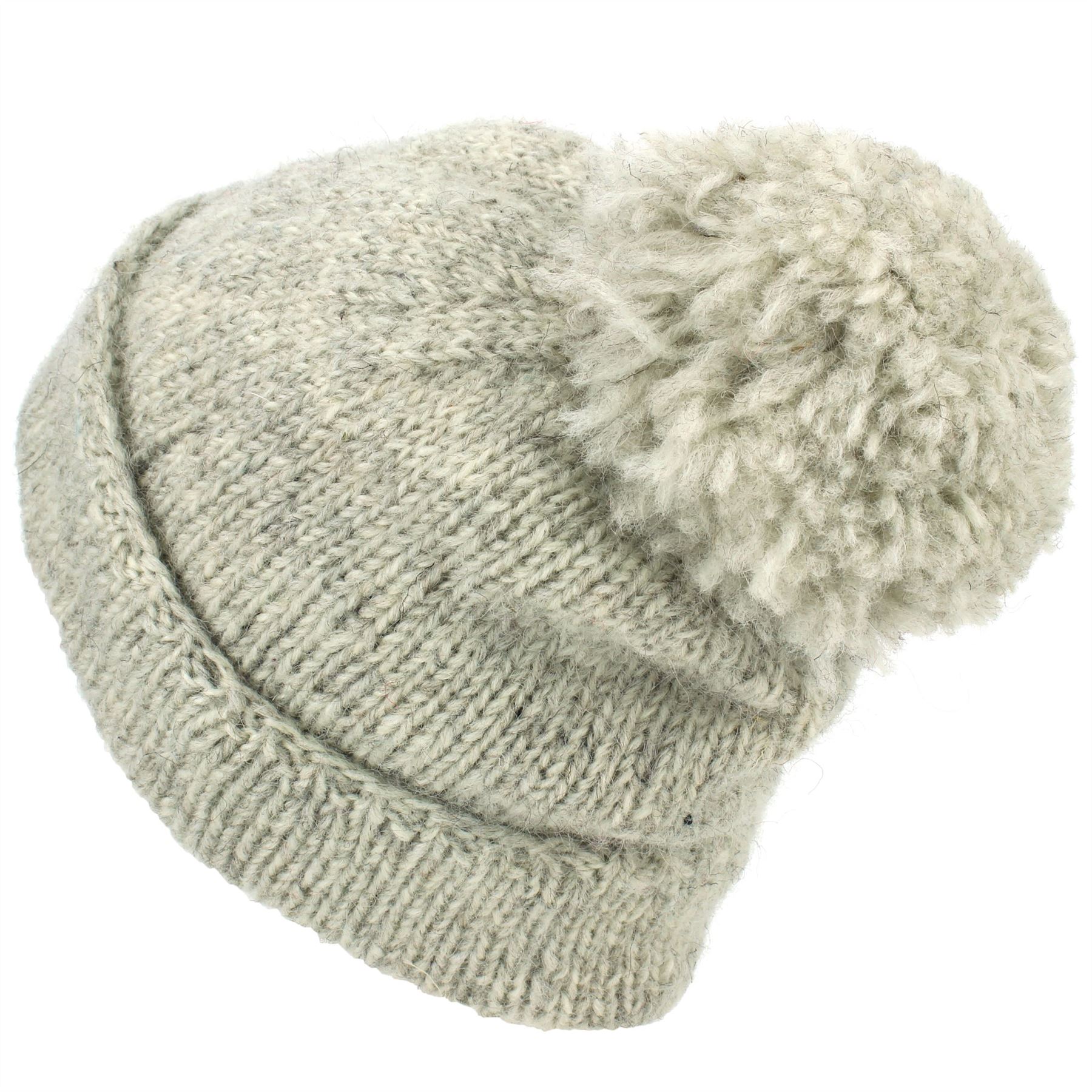 mens chunky knit bobble hat