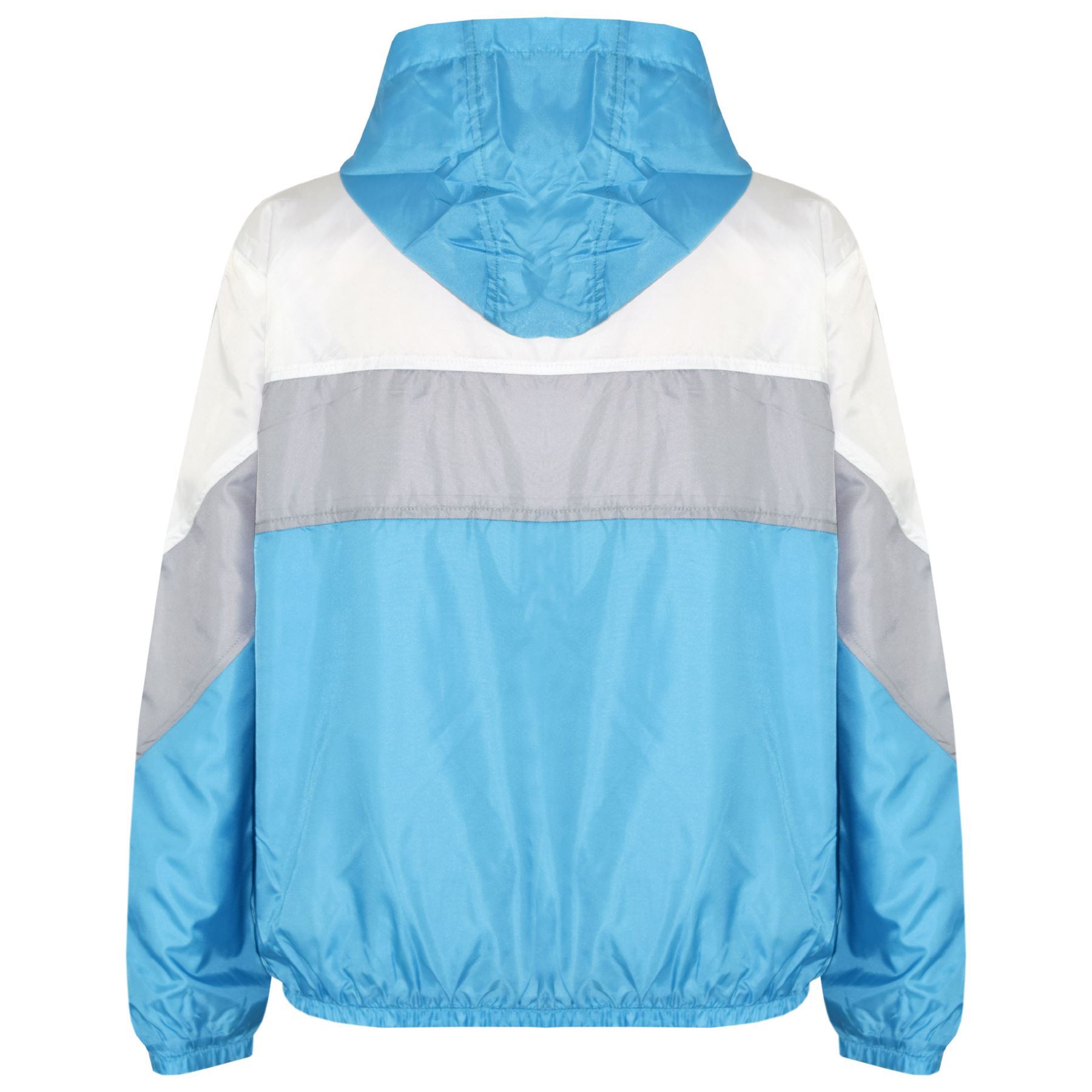 Enfants Filles Garçons Coupe-Vent Vestes Lambrissé À Cagoule Imperméables 5-13