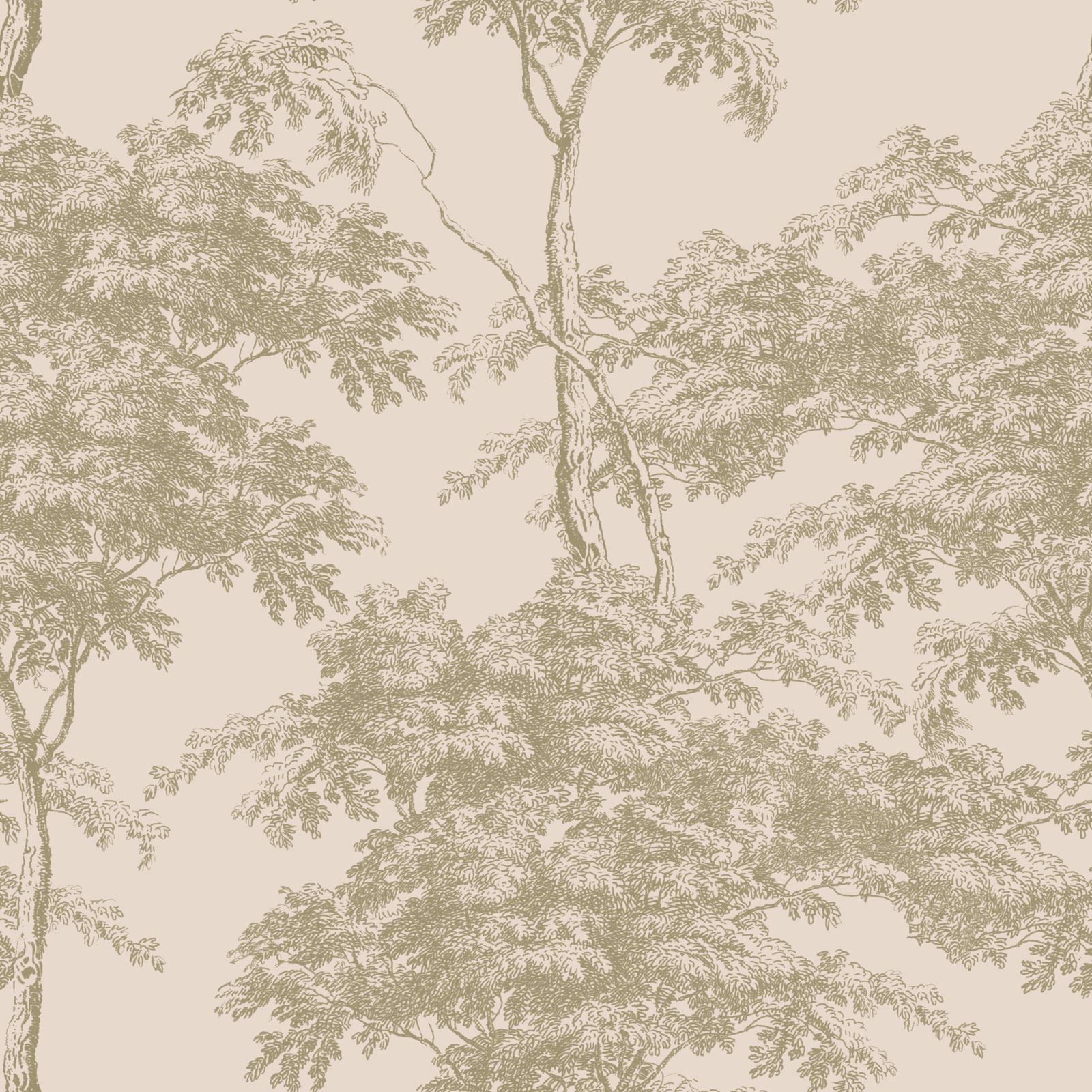 Holden Whispering Arbres Papier Peint Blanc Vert Paillettes Texturé Sparkle Forest