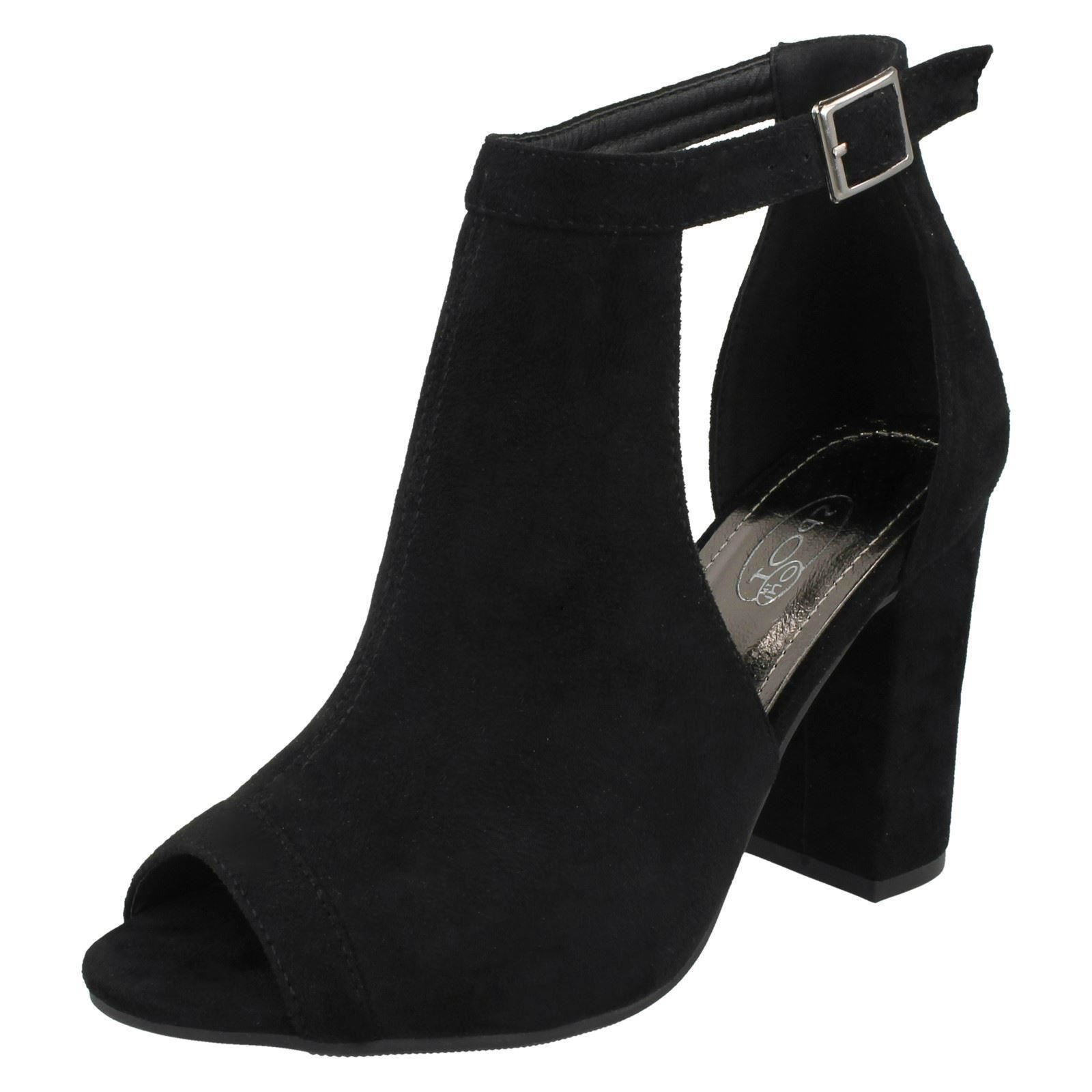 Medio Grosso Tacco Coperto Vamp Sandali donna