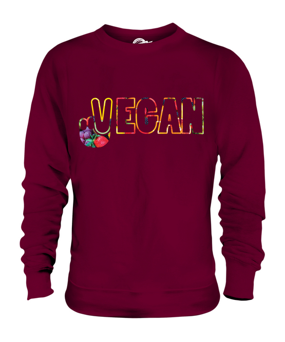 Vegano Símbolo de Paz Unisex Suéter Regalo Top Lifestyle Comida - Imagen 6 de 16
