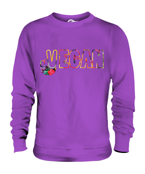 Vegano Símbolo de Paz Unisex Suéter Regalo Top Lifestyle Comida - Imagen 15 de 16