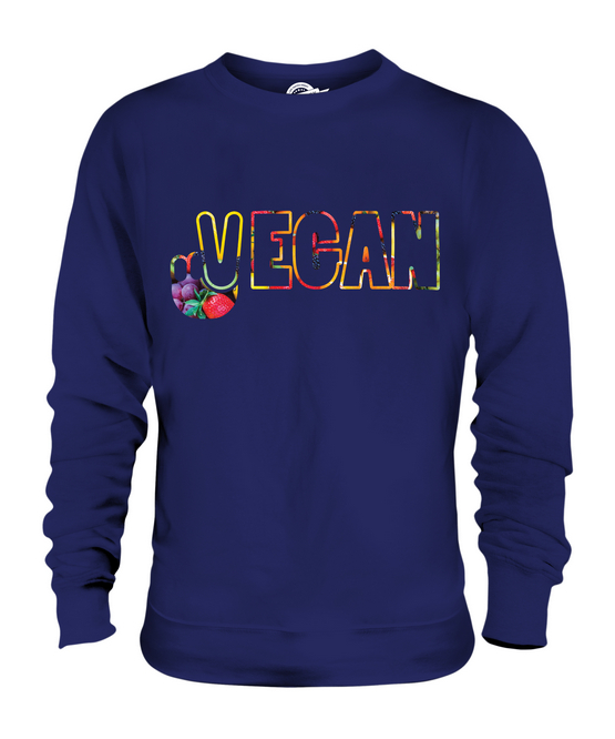 Vegano Símbolo de Paz Unisex Suéter Regalo Top Lifestyle Comida - Imagen 5 de 16
