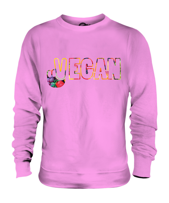 Vegano Símbolo de Paz Unisex Suéter Regalo Top Lifestyle Comida - Imagen 16 de 16