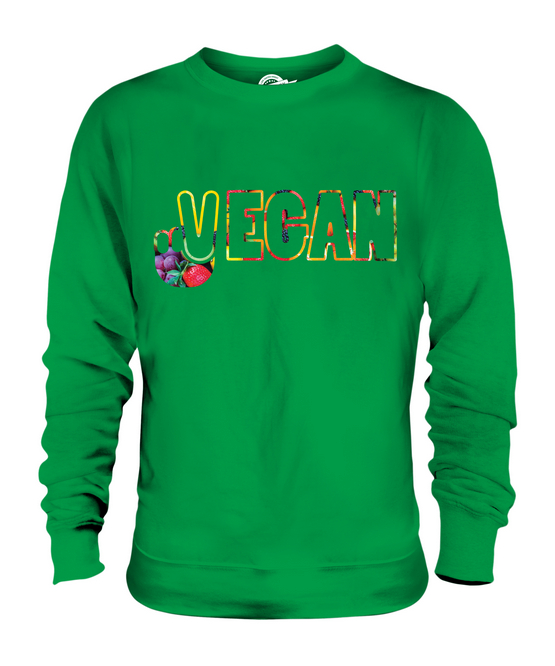 Vegano Símbolo de Paz Unisex Suéter Regalo Top Lifestyle Comida - Imagen 10 de 16