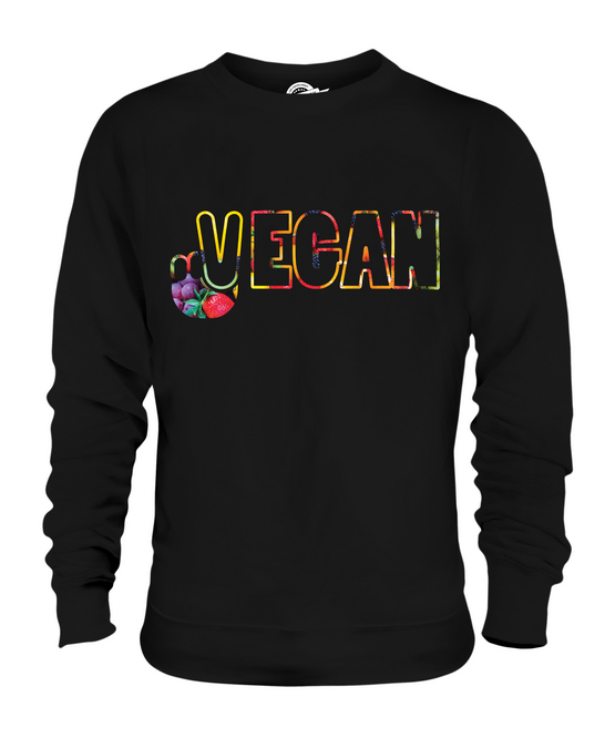Vegano Símbolo de Paz Unisex Suéter Regalo Top Lifestyle Comida - Imagen 3 de 16
