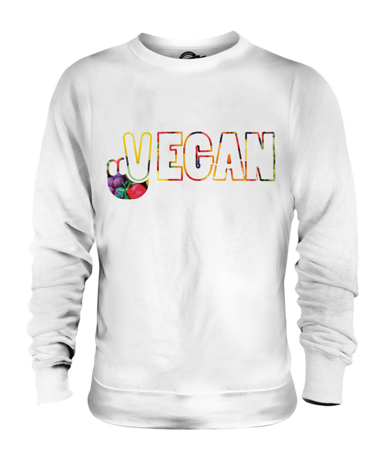 Vegano Símbolo de Paz Unisex Suéter Regalo Top Lifestyle Comida - Imagen 2 de 16