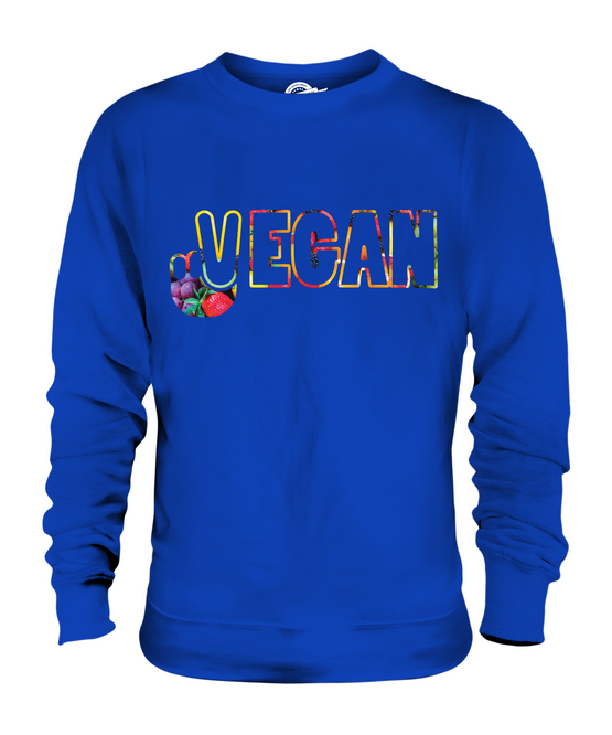 Vegano Símbolo de Paz Unisex Suéter Regalo Top Lifestyle Comida - Imagen 14 de 16