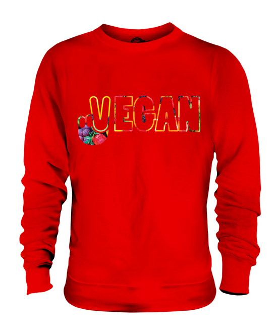 Vegano Símbolo de Paz Unisex Suéter Regalo Top Lifestyle Comida - Imagen 7 de 16