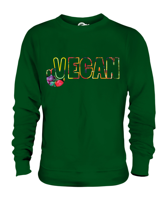 Vegano Símbolo de Paz Unisex Suéter Regalo Top Lifestyle Comida - Imagen 11 de 16