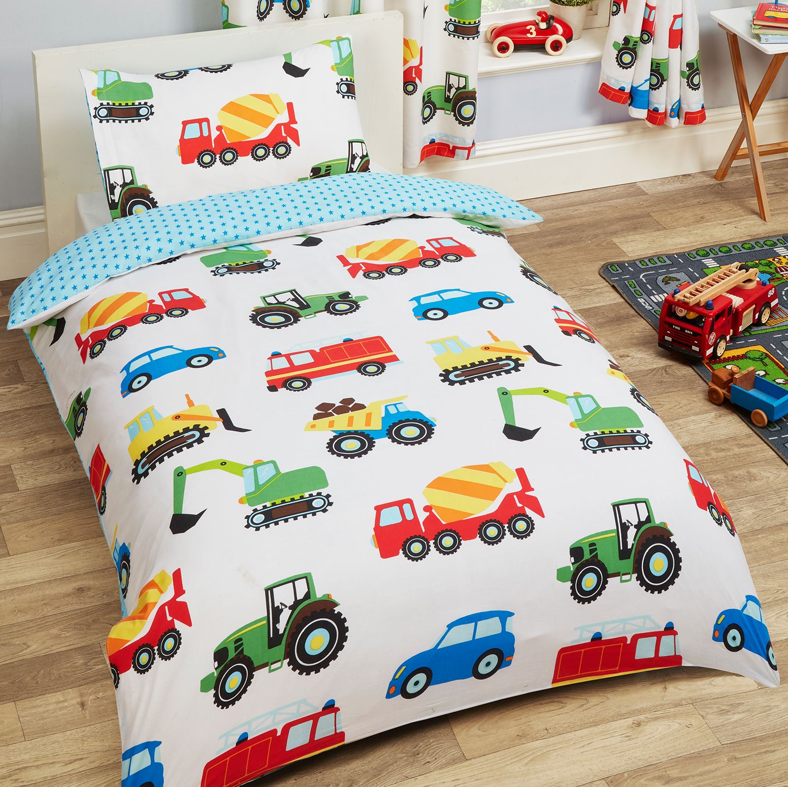 Trucks \u0026 Junior Cot Bed Duvet Cover Set 