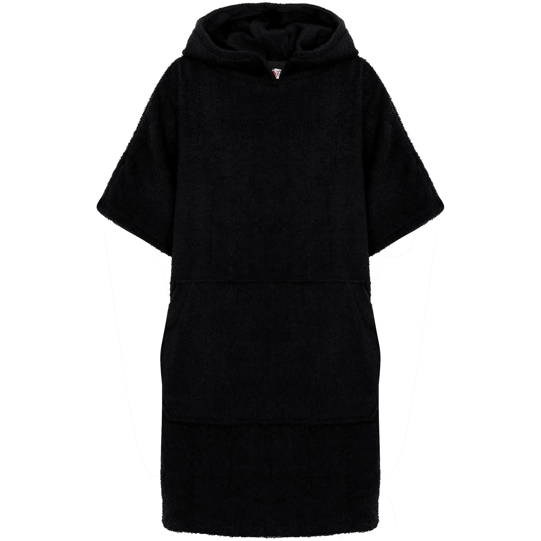 Bambini Asciugamano Poncho Accappatoio Morbido Spiaggia Nuoto Ragazze Gift nero