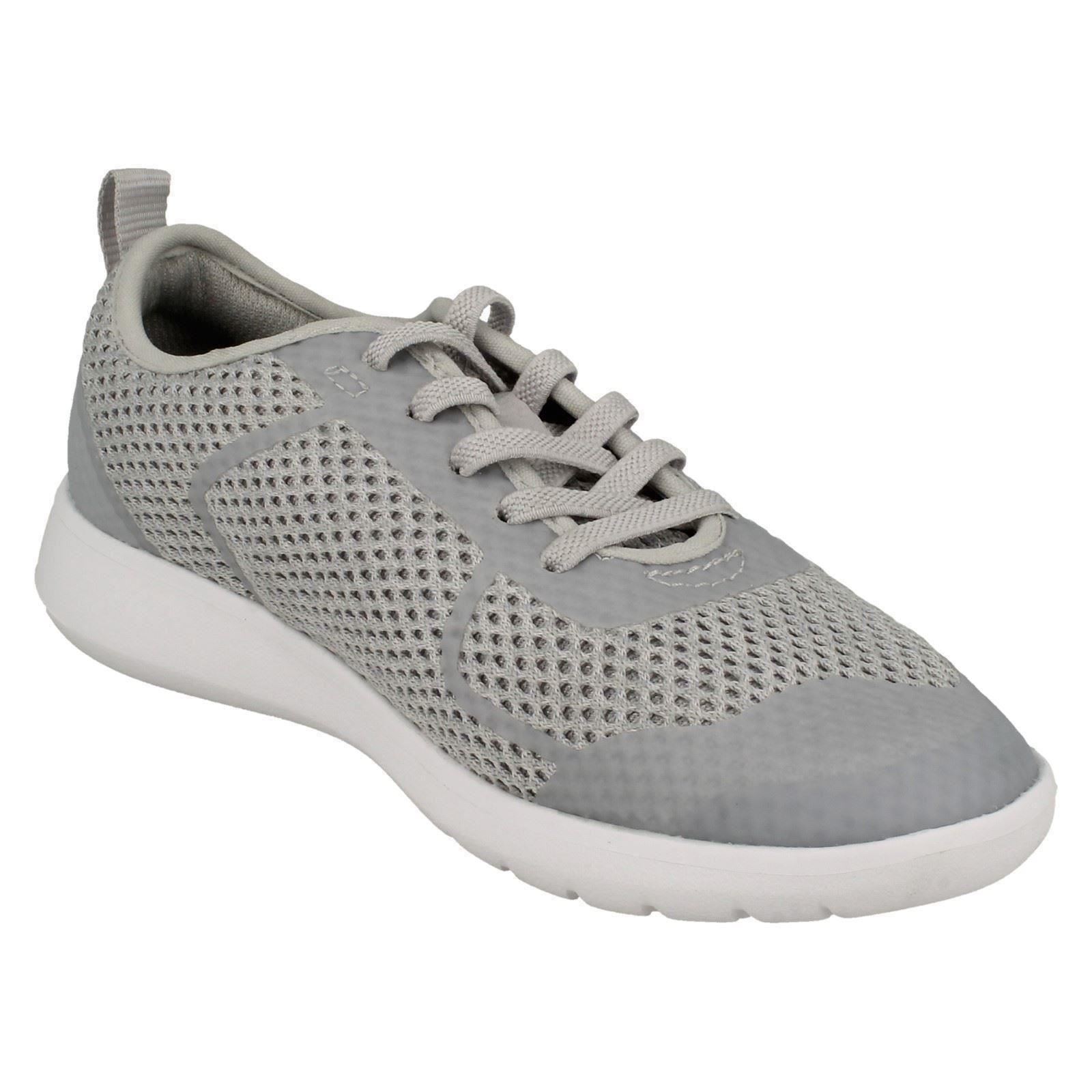 clarks childrens black trainers