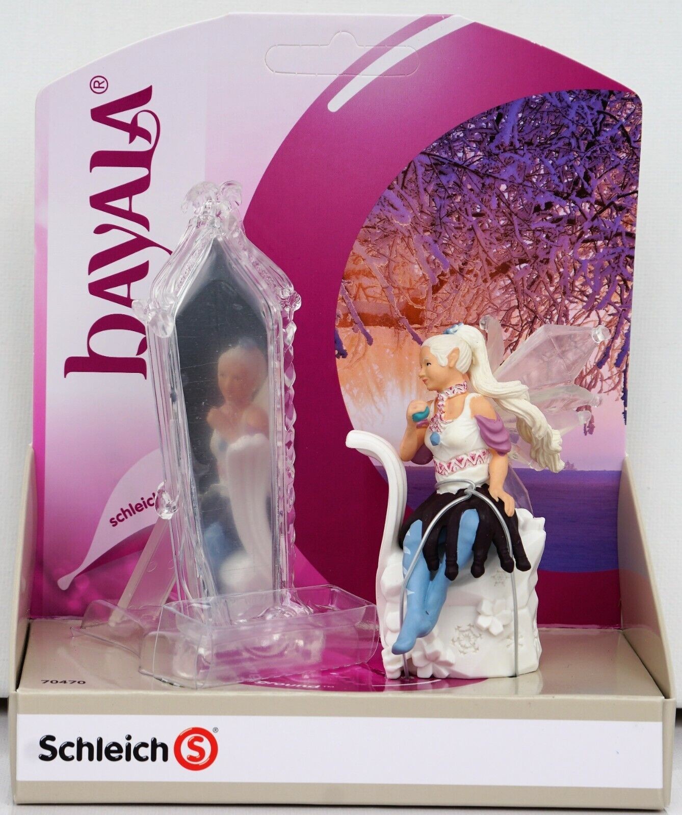 SCHLEICH 70470 – Eisfee Chriseya Mit Zauberspiegel, Sammelfigur Für Kinder Ab 3 Jahren