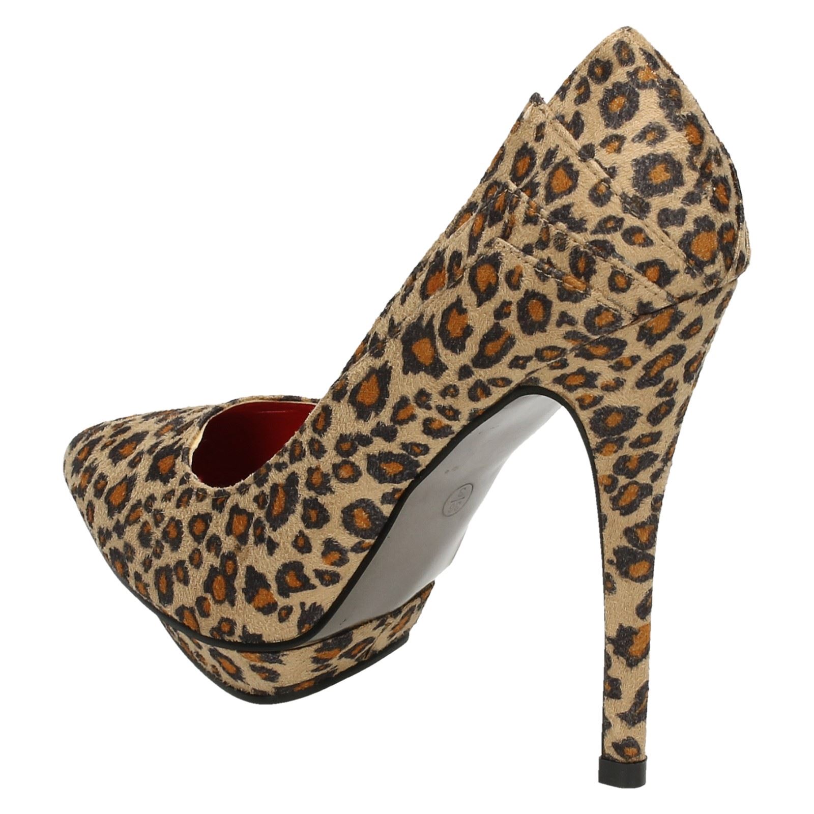 Ladies Spot On Pointed Toe Platform Heels | eBay