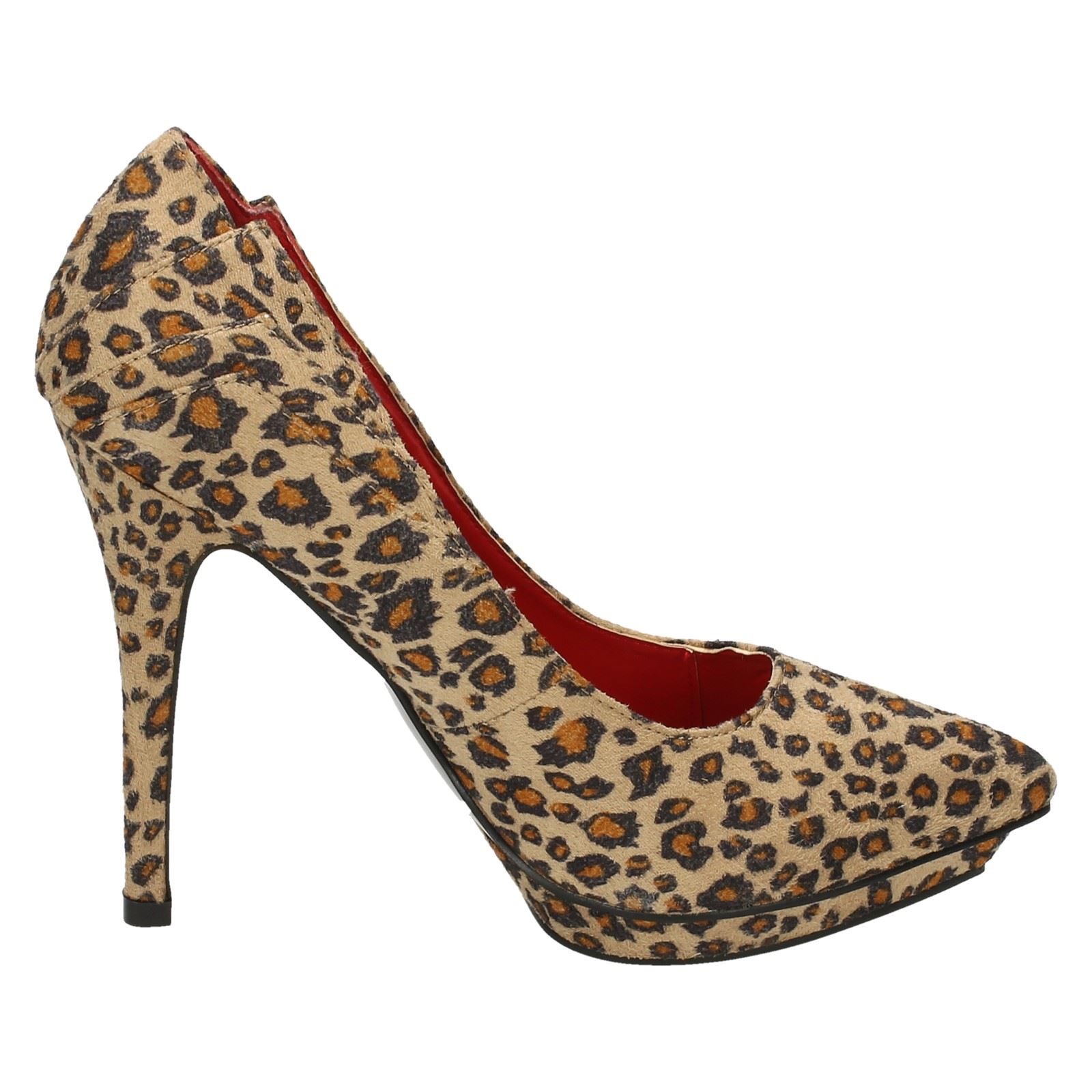 Ladies Spot On Pointed Toe Platform Heels | eBay