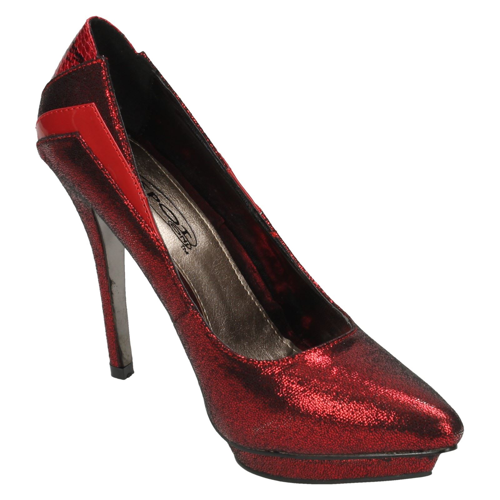 Ladies Spot On Pointed Toe Platform Heels | eBay