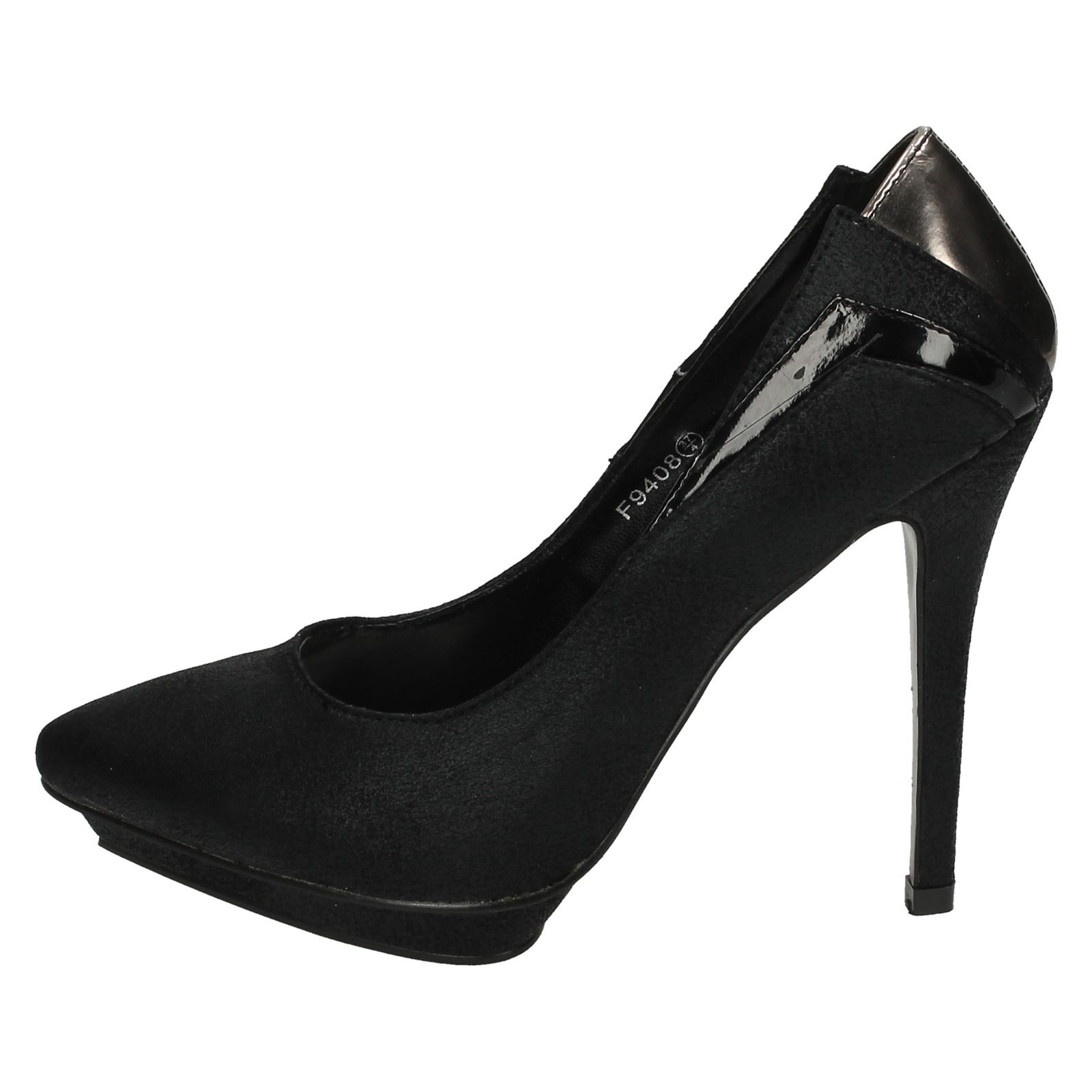 Ladies Spot On Pointed Toe Platform Heels | eBay