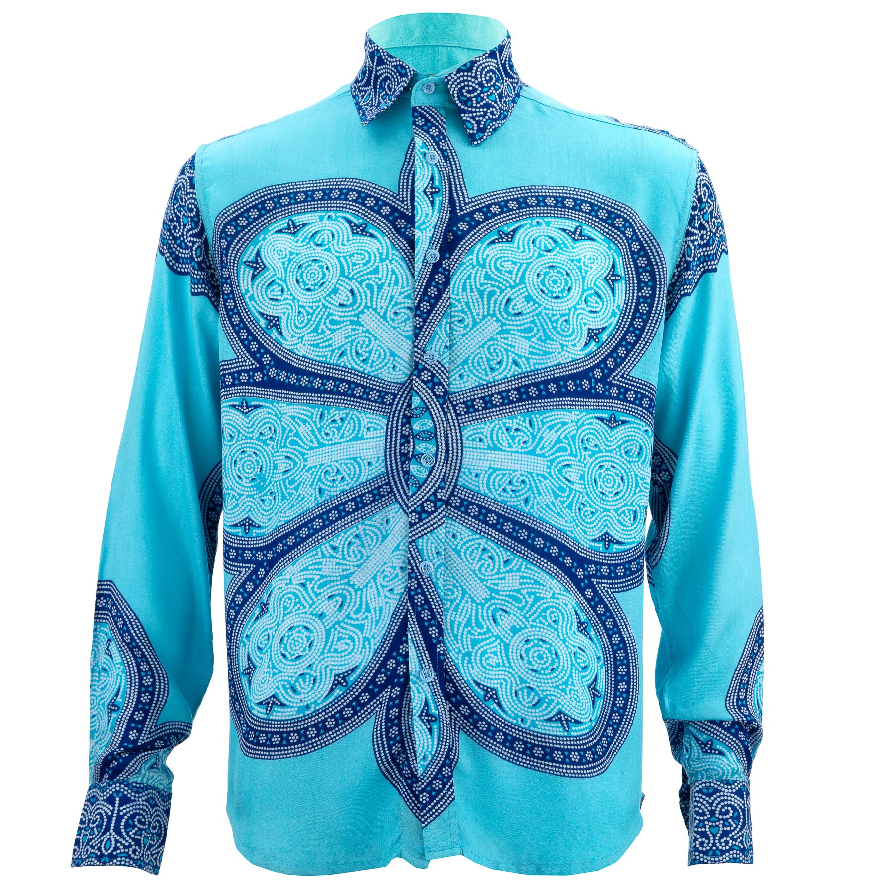 Herren Hemd LOUD Originals Regular Fit Mandala Retro Psychedelic Fancy Herren Hemd LOUD Originals Regular Fit Mandala Retro Psychedelic Fancy