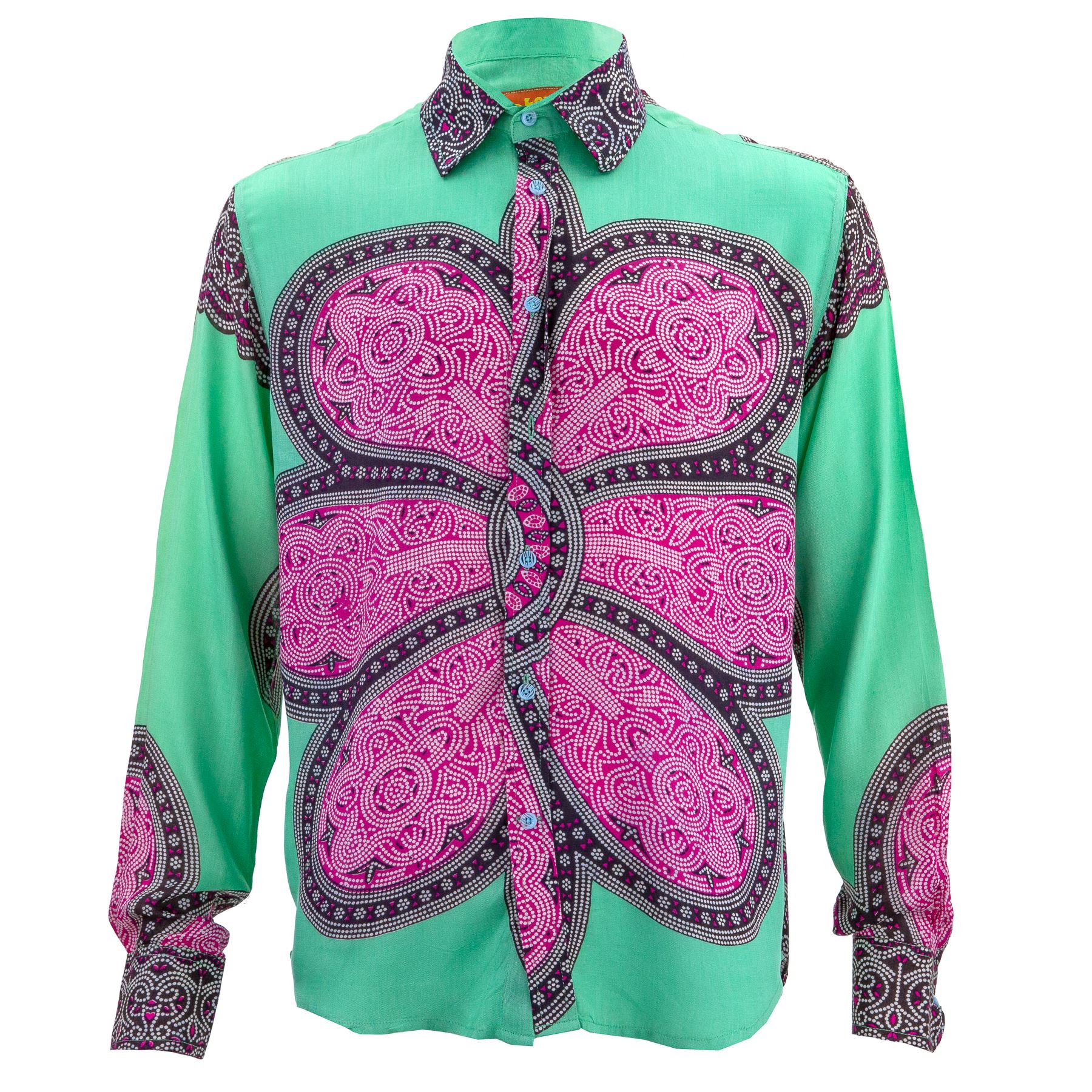 Herren Hemd LOUD Originals Regular Fit Mandala Retro Psychedelic Fancy Herren Hemd LOUD Originals Regular Fit Mandala Retro Psychedelic Fancy