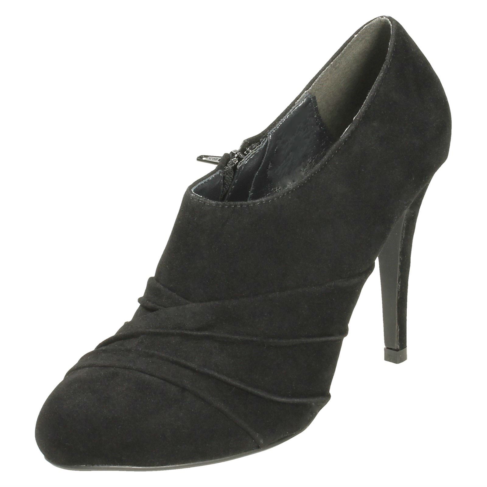 Tacco Taglio Stivale Con con Ruche Sovrastrato donna basso