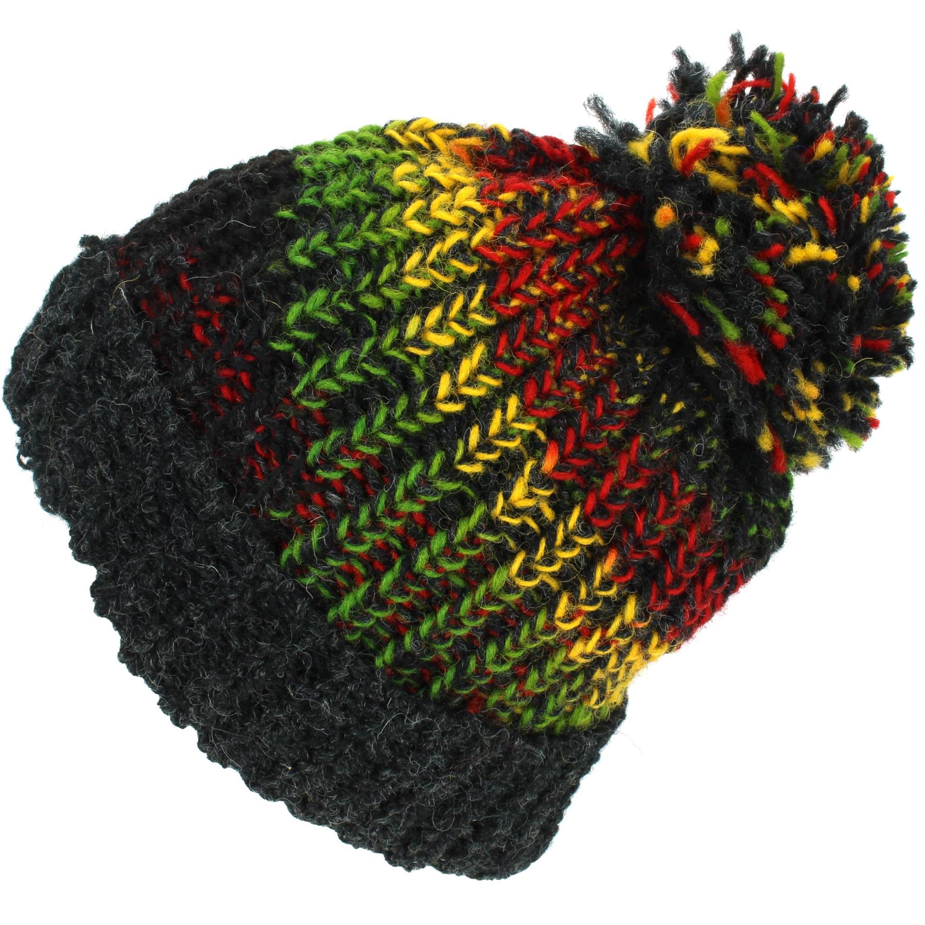 Caldo Cappello Invernale a Maglia Made in Europe Bråtens Cappello Norvegese Hallingdal con Pom-Pom 100% Lana Caldo Cappello Invernale a Maglia Made in Europe Bråtens Cappello Norvegese Hallingdal con Pom-Pom 100% Lana