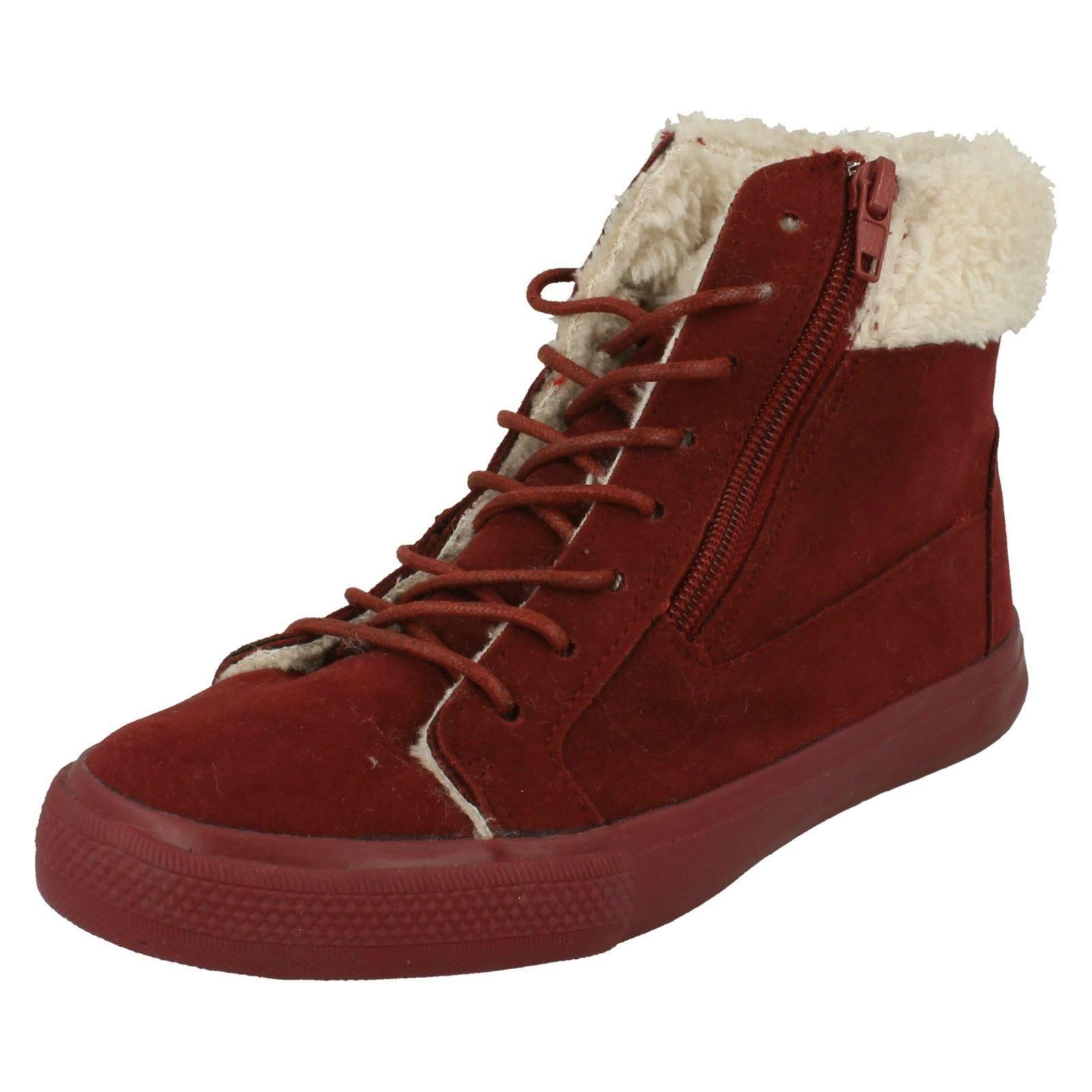 Ragazze Casual Zip Suedette Stivaletti Invernali H4R102