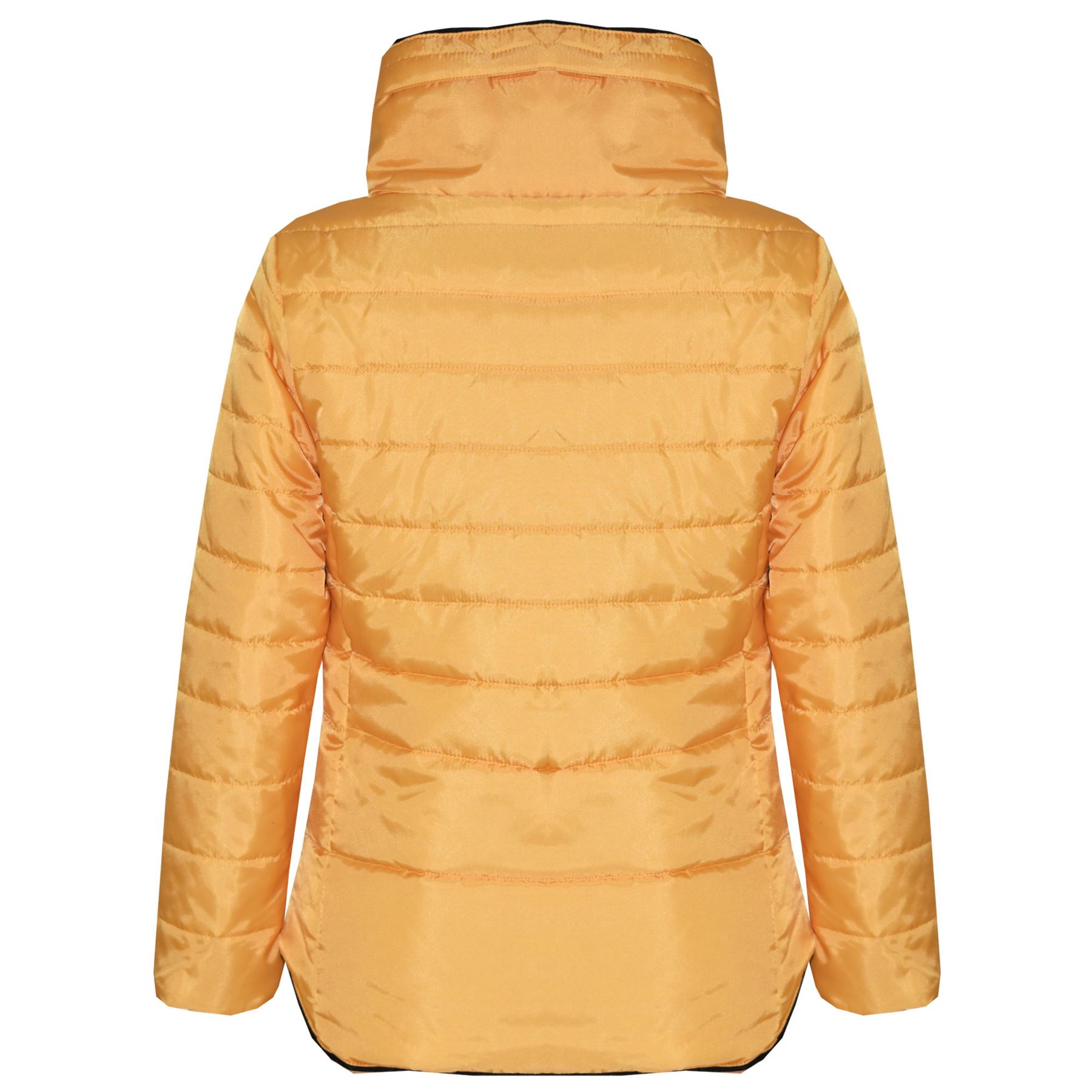 Kids Girls giacca oro imbottita a bolle puffer colletto in pelliccia sintetica caldi cappotti 5-13 anni