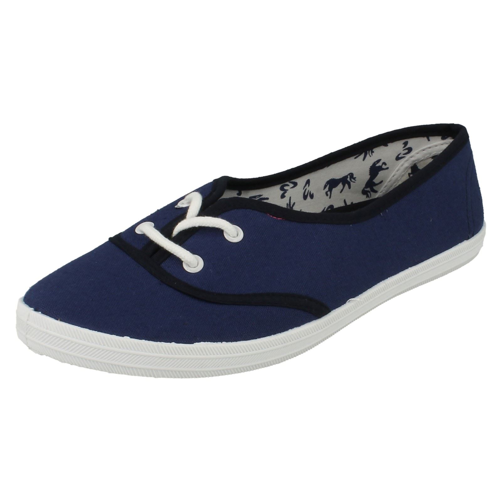 Casual Scarpe Sportive donna con lacci tela