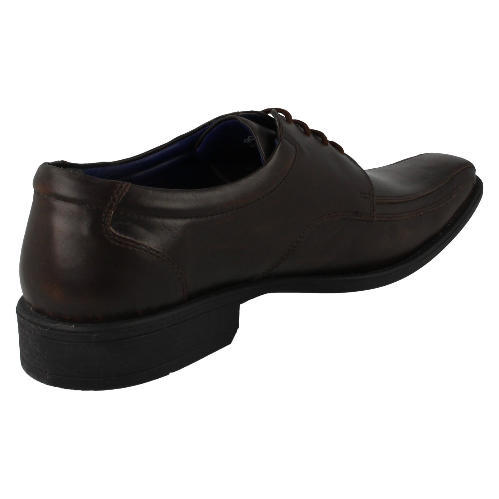 Men/'s Brown Leather Lace Up Shoes Casual//Formal wear /'907/'Bruno Donnari