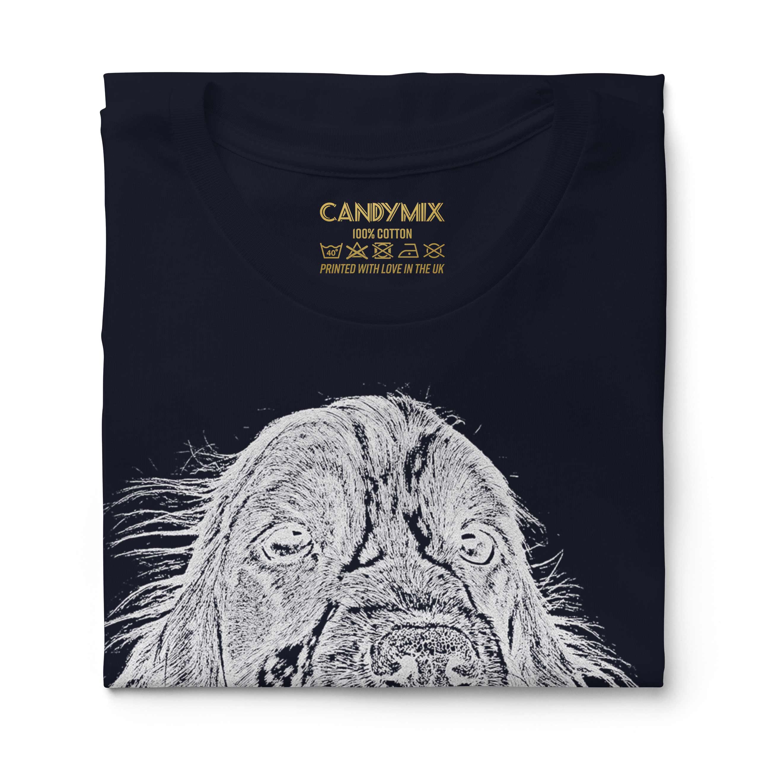 Inglese Cocker Spaniel Schizzo Donna Stampato T-Shirt Grande Dono Cane Lover - Picture 20 of 21